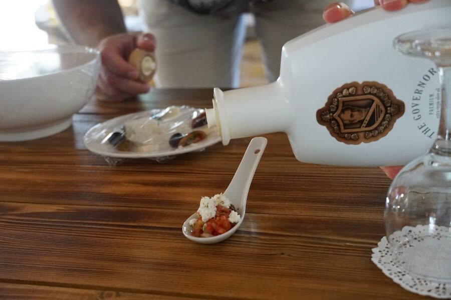 Corfu: Olive Oil Experience - The Governor's Olive Mill - Learning to taste olive oil properly
