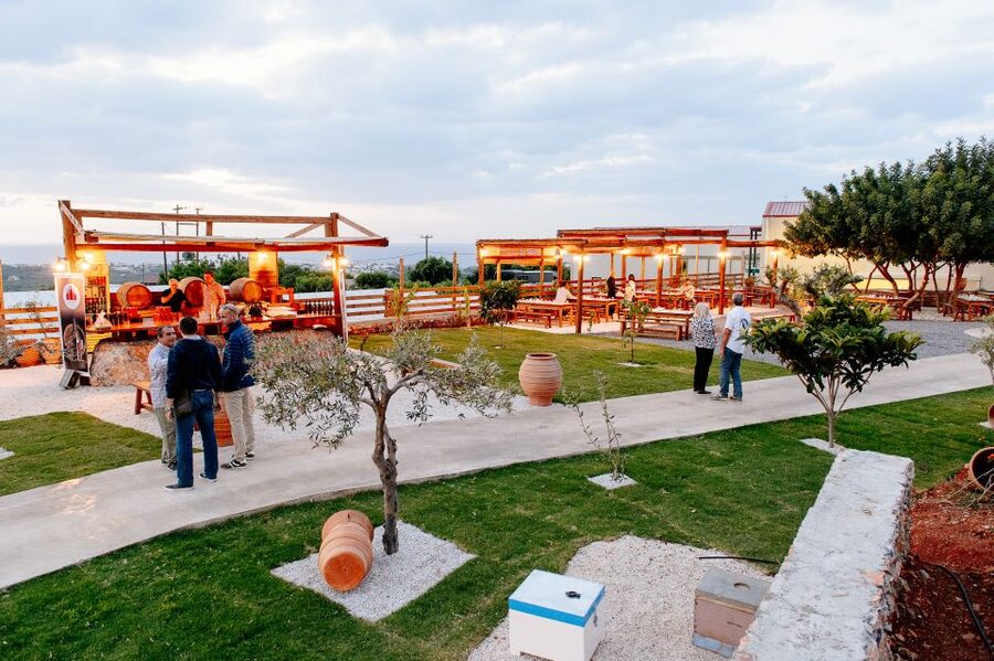 Crete: Olive Oil Factory Tour, Dinner & Traditional Dancing - A hearty buffet with wine and Cretan flavors