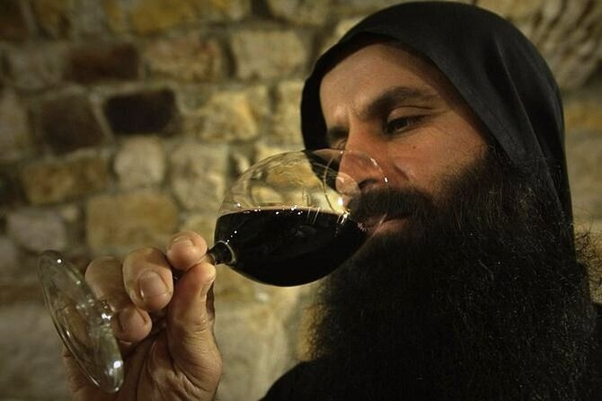 Crete Wine & Olive Oil Tour - Walking through Tsagkarolon Monastery and its museum