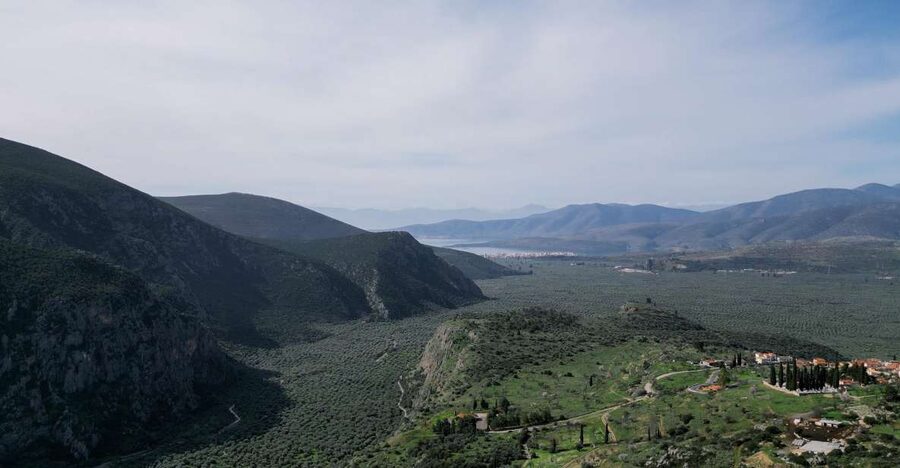Delphi: Easy Hike on Ancient Path through the Olive Groves - Leaving Delphi for the old path