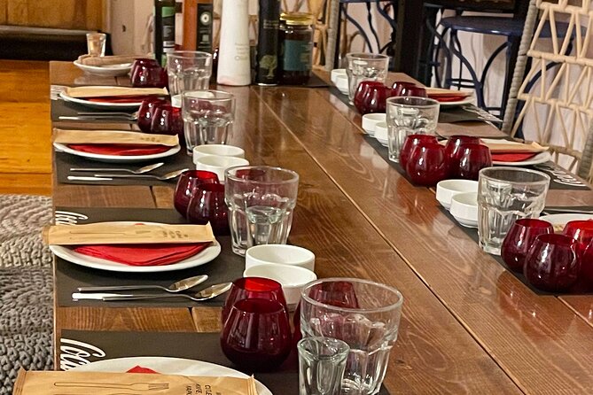Extra virgin olive oil And Honey Tasting - Flower honey, pine honey, and the food on the table