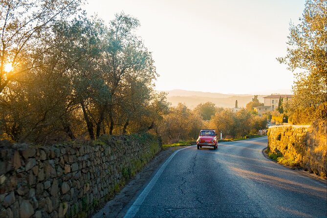 Florence: Private Vintage FIAT 500 with Wine & Olive Oil - Driving yourself or riding with the escort