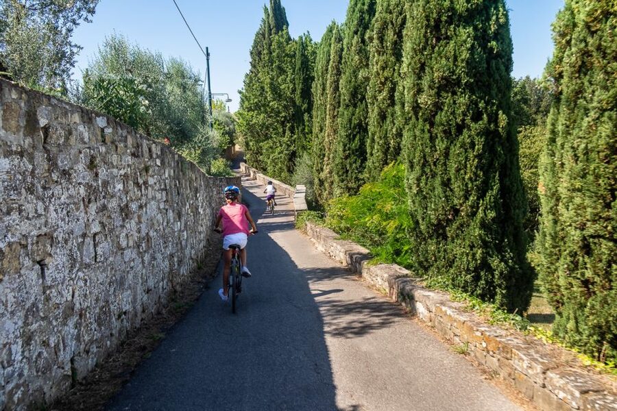 Florence: Tuscany Bike Tour with Wine & Olive Oil - From Oltrarno streets to Villa Poggio Imperiale