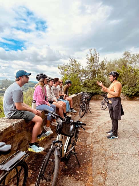 Florence: Tuscany Bike Tour with Wine & Olive Oil - San Miniato al Monte and the return to Florence