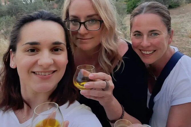 From Athens: Olive Oil Tasting, Olive Grove & Wine Experience - Walking through the olive groves