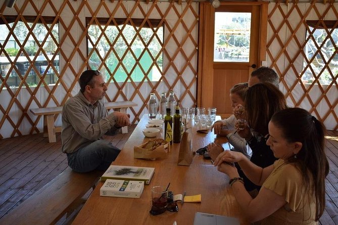 From Athens: Olive Oil Tasting, Olive Grove & Wine Experience - Meeting the hosts at the farm