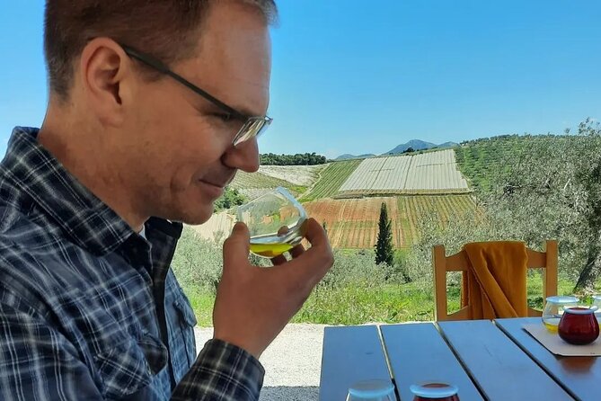 From Athens: Olive Oil Tasting, Olive Grove & Wine Experience - Wine tasting, farm food, and what to confirm