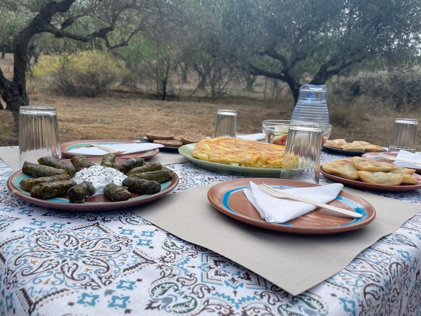 Heraklion: Cretan Farmers Brunch and Olive Grove Tour - Eating under the olive trees