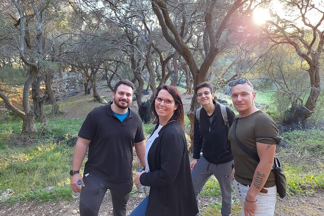 Hiking in the Olive Groves,Villages,Sunset,with Swim Stop - Rovinia Beach and the sea cave from above