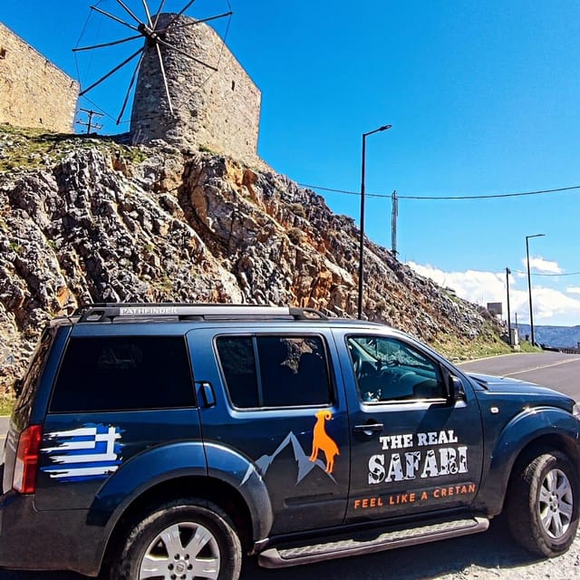Safari:Lasithi plateau, Mythology park,olive oil tasting - Krasi and one of Greece’s oldest trees