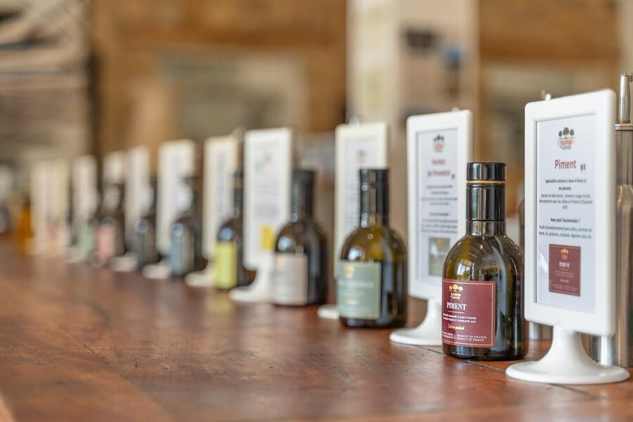 Self tour of the olive oil mill & olive oil tasting - The included choice of olives or wine