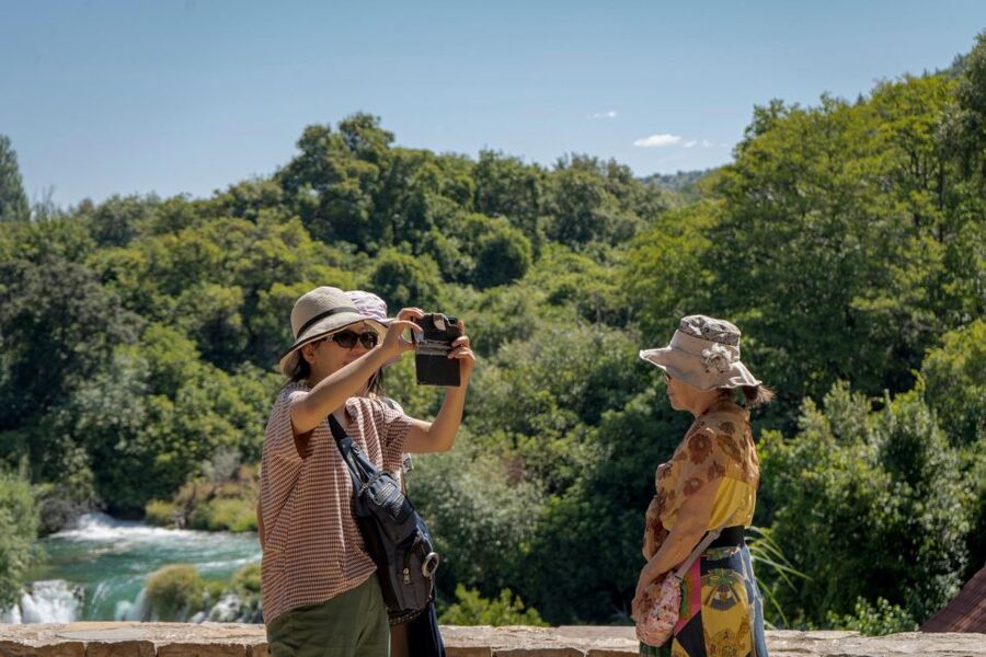 Split: Krka Waterfalls With Boat Cruise, Wine and Olive Oil - Leaving Split for Krka National Park