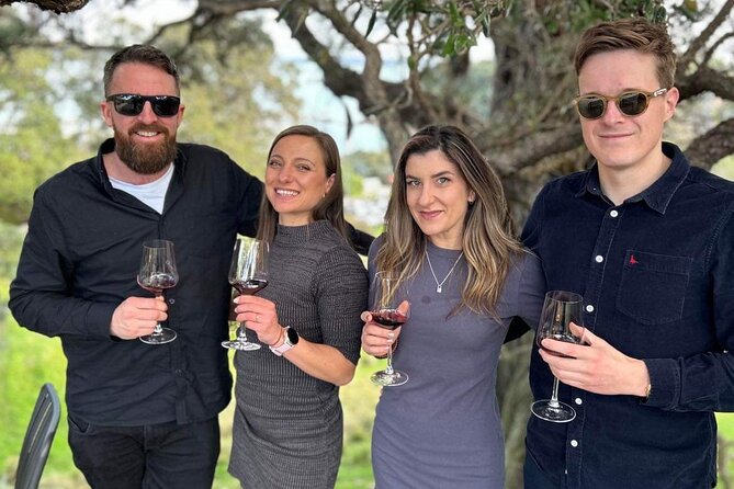 Waiheke Island: Taste&Graze Whisky Cellar Tour, Food, Olive Oil - Mudbrick Vineyard and Waitemata Harbour views